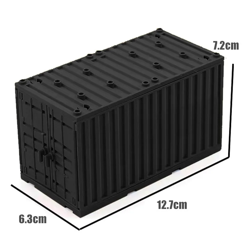 Compatible Military Container Blocks Toys for Boys MOC WW2 War Game Battle Base Mini Building Bricks Creative DIY Brinquedos