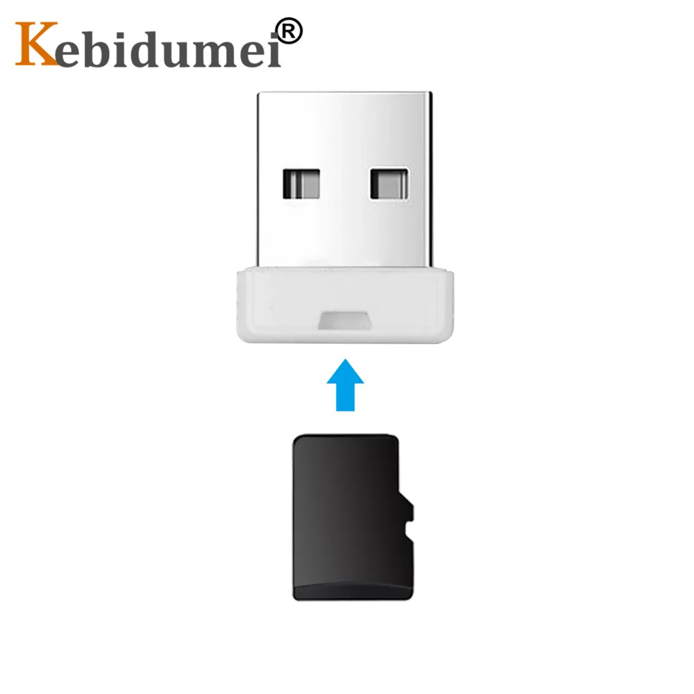 Kebidumei komputer USB 2.0 karta pamięci TF czytnik Mini karta pamięci SD Mini Adapter do laptopa