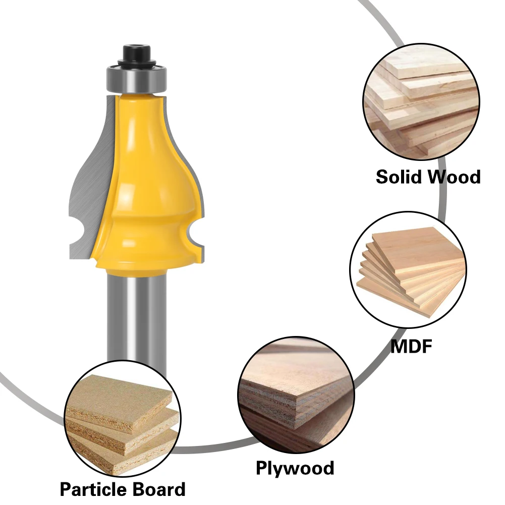 1PC 12Mm 1/2in Shank Handrail Router Bit-มาตรฐาน/ขลุ่ยมีดเครื่องตัดไม้ตัด Tenon เครื่องตัดไม้สำหรับงานไม้เครื่องมือ