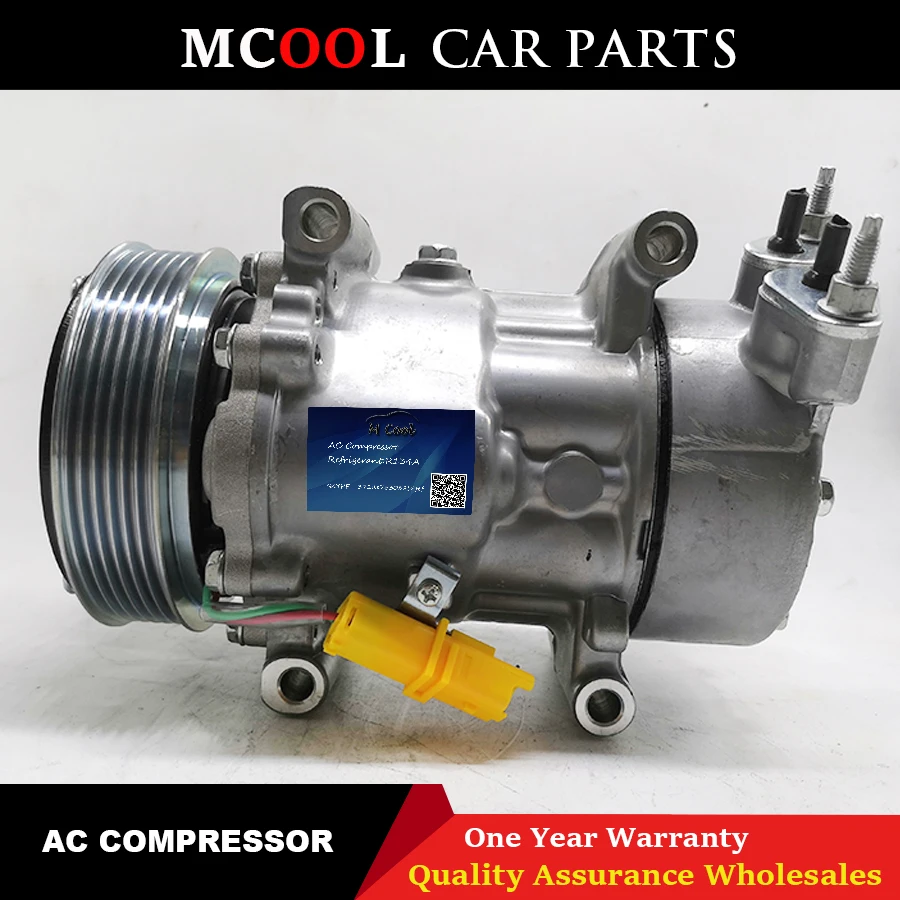 AC Compressor parts For Citroen Fiat peugeot 206 307 Compressor 6453LS 6453JL 6453JP 9646273380 9655191580 9684480480 9800822280