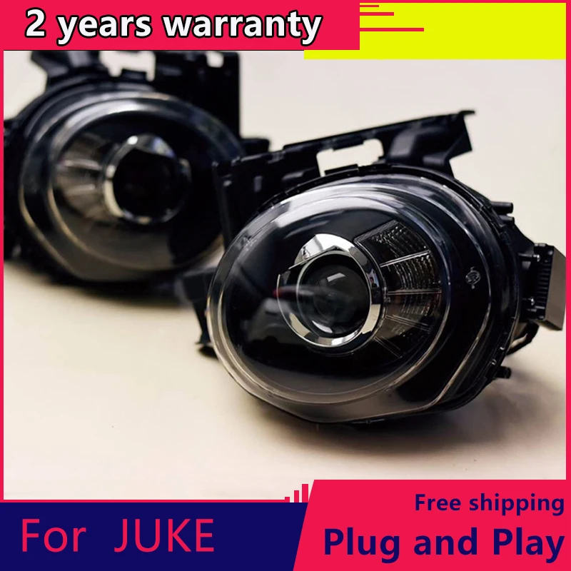 

Для Nissan JUKE светодиодные фары 2013 2014 2015 2016 2017 2018 светодиодные фары ESQ налобные фары светодиодные проекторные фары h7 hid