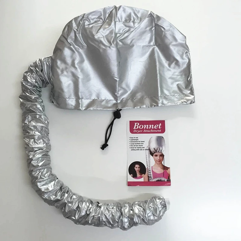 แบบพกพาผมแห้งหมวก Bonnet Hood หมวกเครื่องเป่าผมสิ่งที่แนบมา Curlformers สีเทาแห้งผมครีมหมวกสําหรับผมผู้หญิง