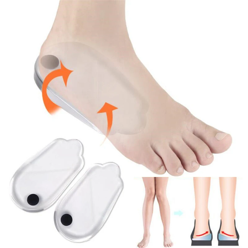 Magnetic  silicone insoles orthotics X/O-type legs corrector gel pillow for heel orthopedic insoles shoes pad heel patches