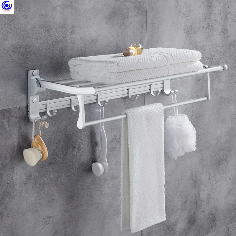 

Furnishsalon For Home Wc Foldable Aluminium Fashion Polished Stocked Metal Bathroom Accessories Sets Bathroom Decor Best