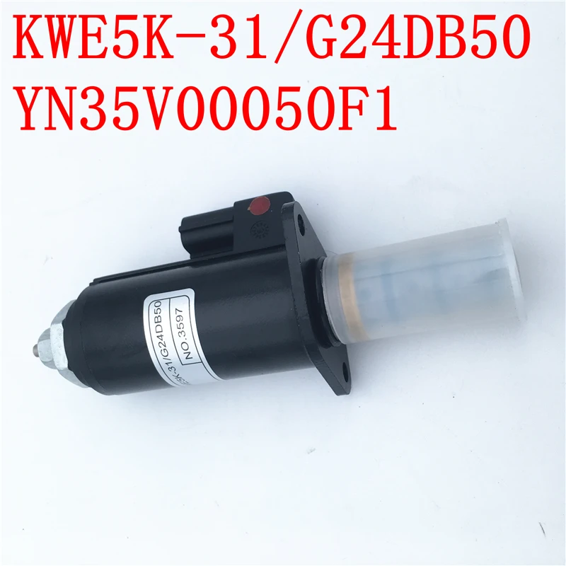 Excavator Solenoid Valve OEM YN35V00050F1 KWE5K-31 G24DB50 for Kobelco SK200/230/350-8