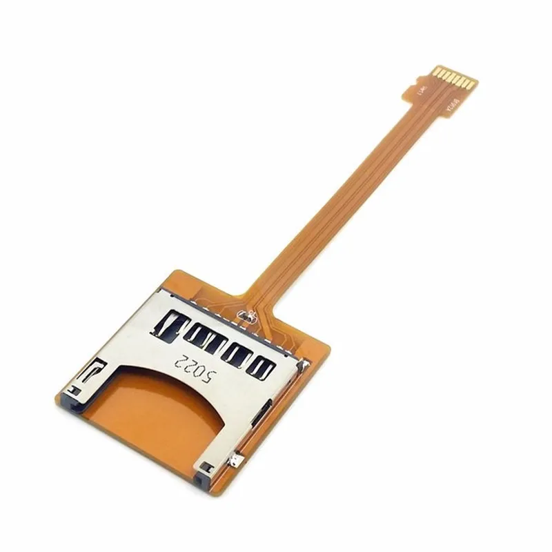 

Micro SD TF Memory Card Kit Male to SD Female Extension Soft Flat FPC Cable Extender 10cm