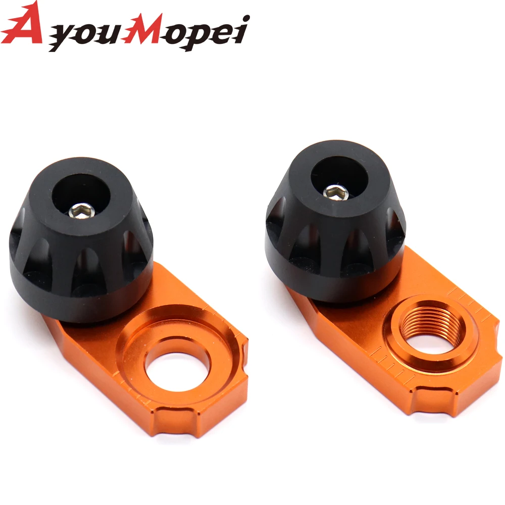 CNC Rear Chain Adjuster Axle Block For SX SX-F XC XC-F EXC EXC-F XC-W XCF-W 85 125 150 300 350 450 530 SX85 EXC250 EXC300