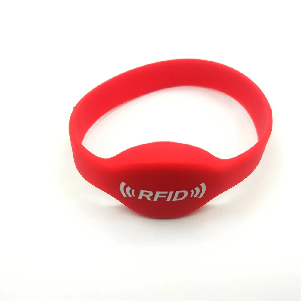 1PCS 125KHZ EM4305 T5577 Writable RFID Duplicator Rewritable Copy Clone Blank Card Wristband Bracelet Access Control
