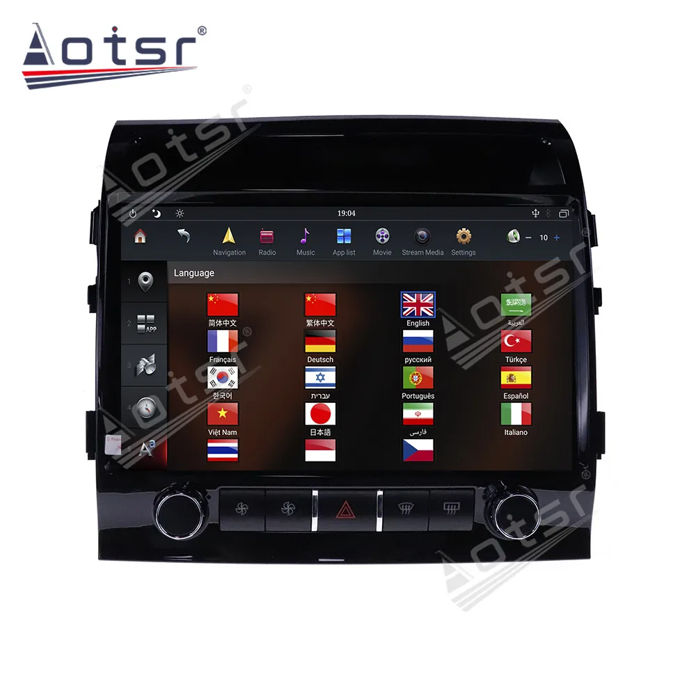 64G For Toyota Land Cruiser Android 9 11.8 Inch 4G Auto Car video Player Radio GPS Navigation Autostereo Multimedia IPS Screen