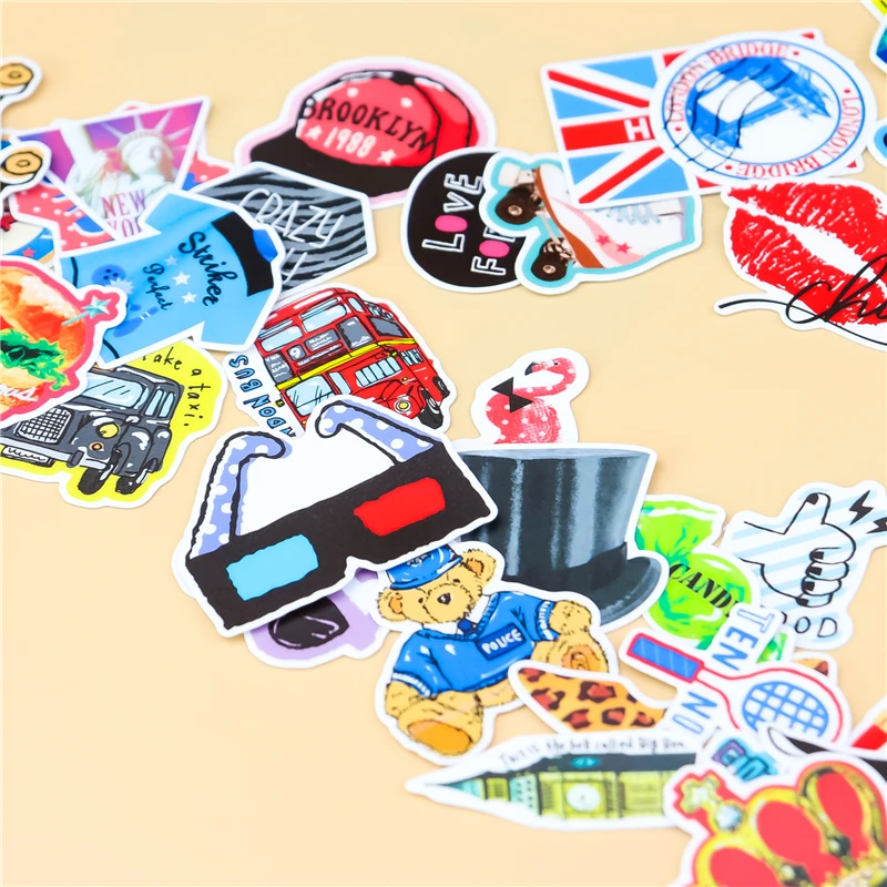 36 шт., наклейки для девочек