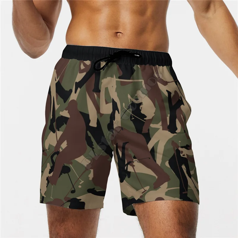 PLstar Cosmos New summer Fashion Shorts Camouflage USA 3D Printed men for women streetwear Casual Beach Shorts 02