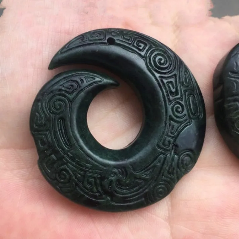 Naturalny tybetański medycyna król kamień czas do uruchomienia wisiorek żywy magnetyczny tybetański Jade reinkarnacja wisiorek