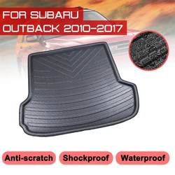 Car Floor Mat Carpet Rear Trunk Anti-mud Cover For Subaru Outback 2010 2011 2012 2013 2014-2017