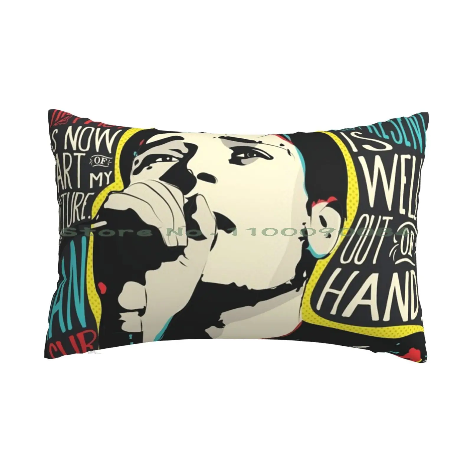 

Ian Curtis Pop Art Quote Pillow Case 20x30 50*75 Sofa Bedroom Robert Lewandowski Polish Long Rectangle Pillowcover Home Outdoor