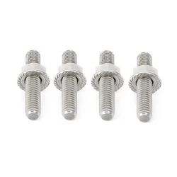 4 Pcs Porta di Scarico Studs & Tubo di Testa Noci Viti Sia-Le Estremità Vite-In Bulloni per Harley Big doppia con letti singoli 84-16 Sportster XL 1200 883 86-17