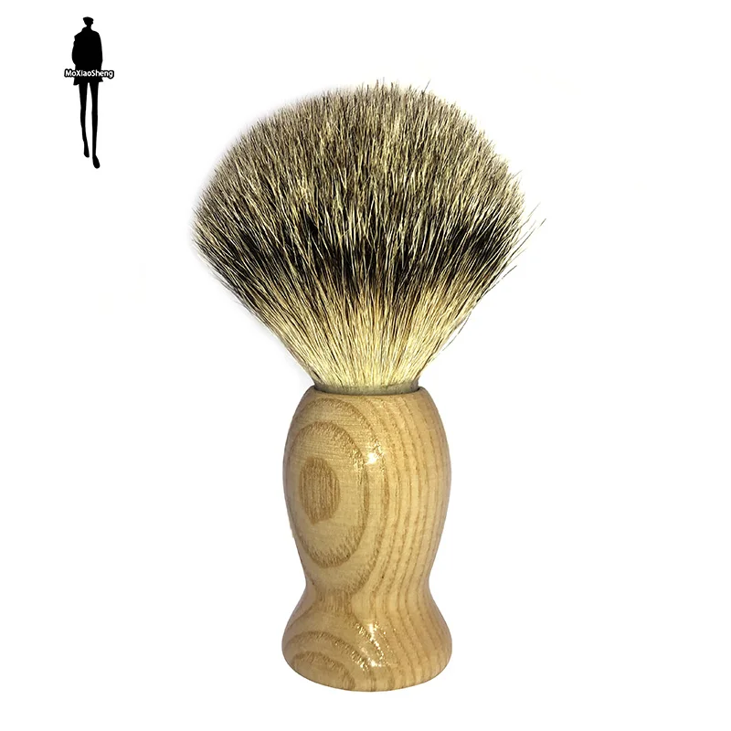 Shaving Beard Brush Salon Men Facial Beard Cleaning Appliance Shave Tool Razor Brush With Wood Handle For Men