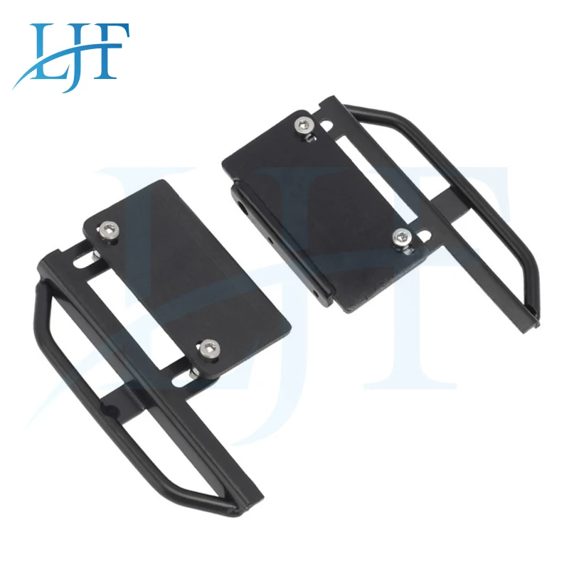 

LJF 2pcs Metal Side Bumper Pedal Frame Treadle Board Guard for 1/24 RC Remote Control Car Axial SCX24 90081 Auto AccessoriesL245