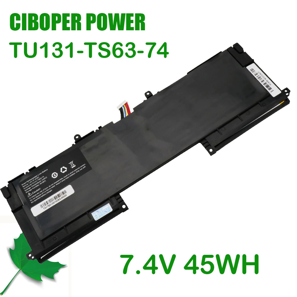 CP New Laptop Battery TU131-TS63-74 TU131 7.4V 45WH For XPS13 8808 U13S881 U33X UX32K U731 TU131-TS63-74 Series Notebook