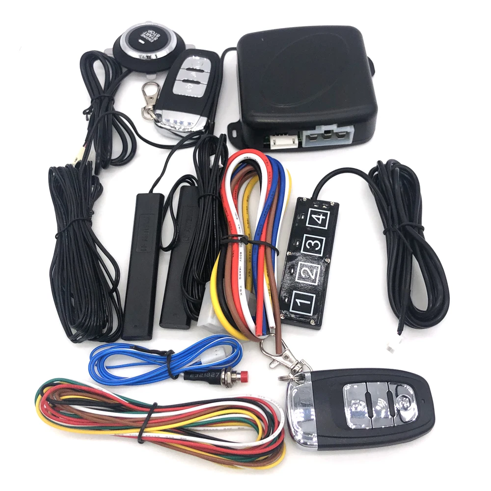 Automatic start and stop with password keyless entry system, engine start alarm system, remote control auto parts