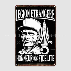 Mod. 63 Legion Etrangere Paratrooper French Foreign Regiment Metal Sign Wall Pub Pub Garage Classic Poster Tin Sign Poster