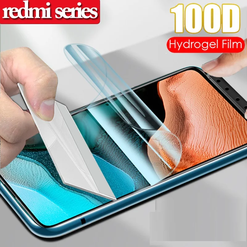 Soft protective glass for Xiaomi redmi 9a 9c Hydrogel Film redmi note 9 s screen protector poco f2 pro