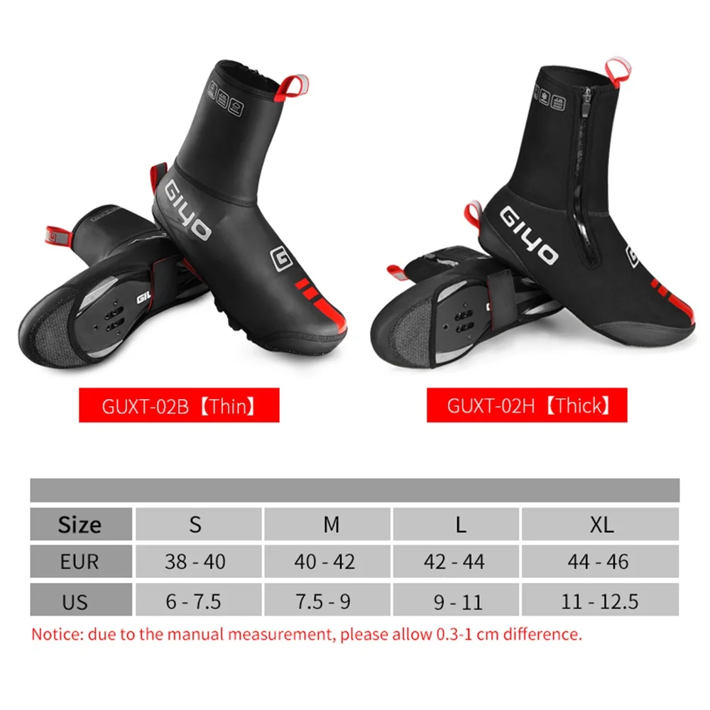 Waterproof Windproof Fleece Cycling Road bike Lock Shoes Covers Thermal Bicycle Overshoes Winter Road Bike Shoes Cover Protector