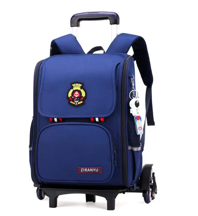 School bagTrolley for boys  kids School Rolling Backpack Bag Student Wheeled backpack for children Trolley Backpack with cart