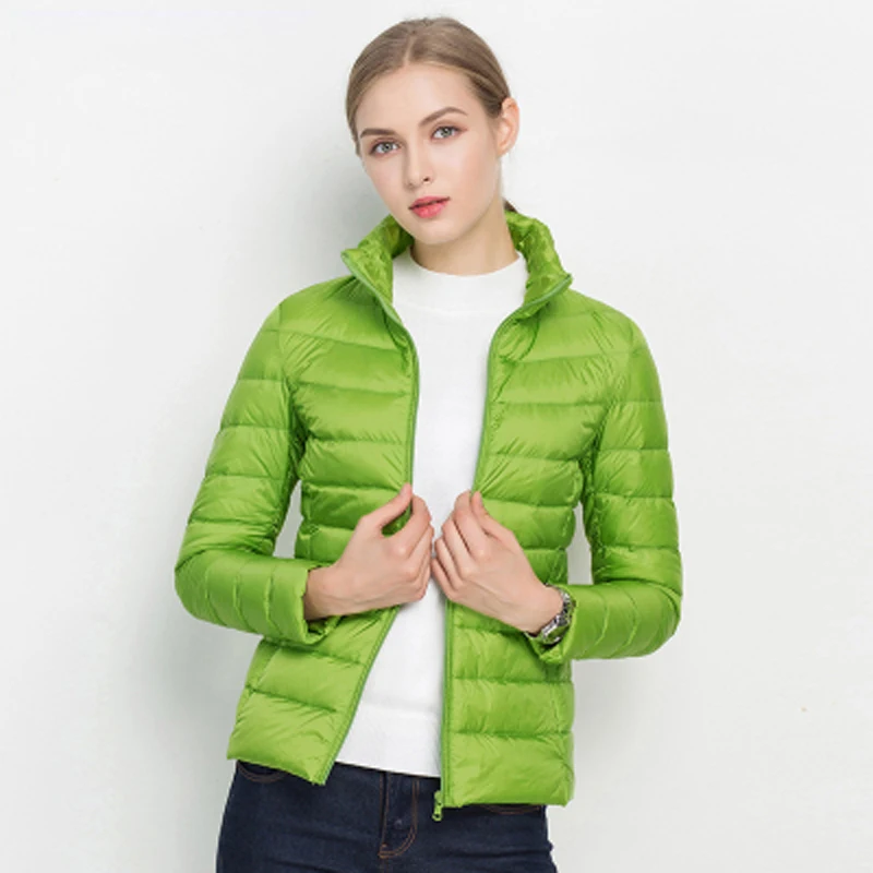 Women Winter Coat 2020 New Ultra Light White Duck Down Jacket Slim Women Winter Puffer Jacket Portable Windproof Down Coat 7XL