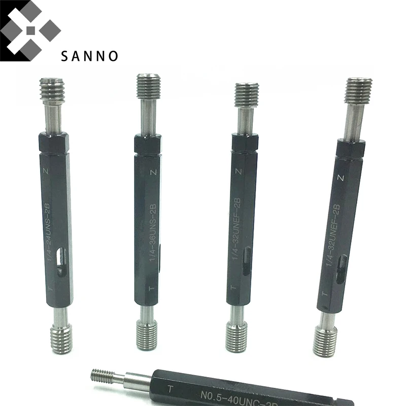 

High precision UNC / UNF / UNEF / UNS US units screw gauging tool thread plug gauge 0-80 UNF-2B / 4-40 UNC-2B / 10-32 UNF-2B