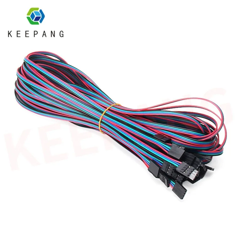 KeePang 1M 4pin Dupont Cable Female to Female Jumper Wire 3D Printer Dupont Cable 3D Printer Parts Jumper Copper Wire 1000mm