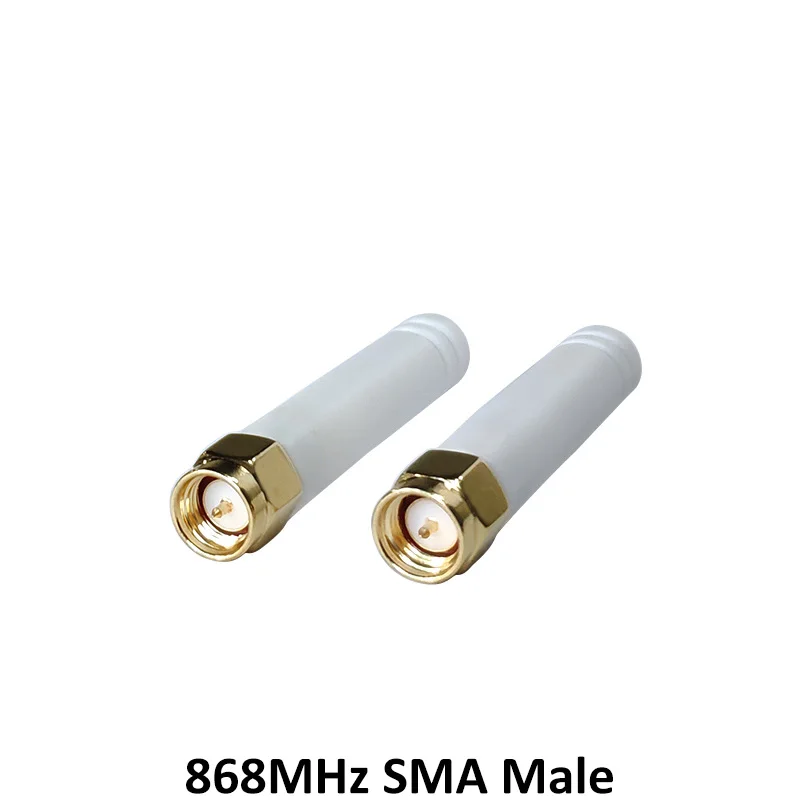 Imagem -03 - Gws-antena para Módulo Iot Receptor de Sinal Lorawan Branco Antena 5cm 3dbi Sma Macho 915mhz 868mhz 10pc Set