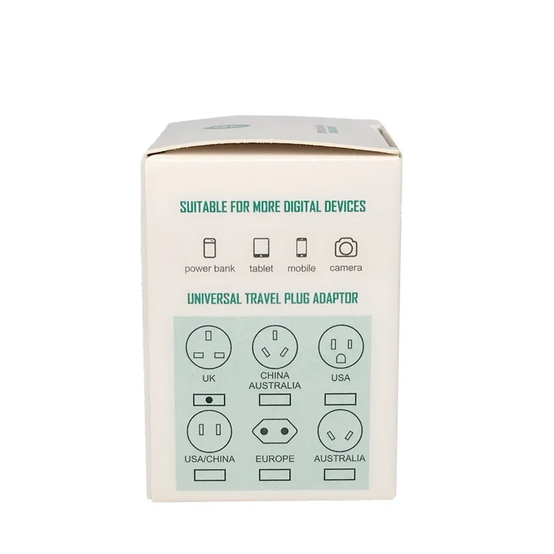 2 USB Charging Universal Travel Adapter International World Travel AC Power Converter Plug Adapter Socket EU UK US