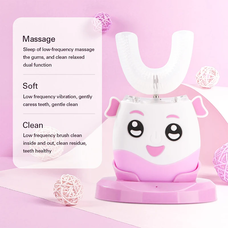 Smart 360 Grad Elektrische Zahnbürste Xiaomi Drahtlose Ladestation Ultraschall kinder Zahnbürste Bleaching Zähne Kinder Steril