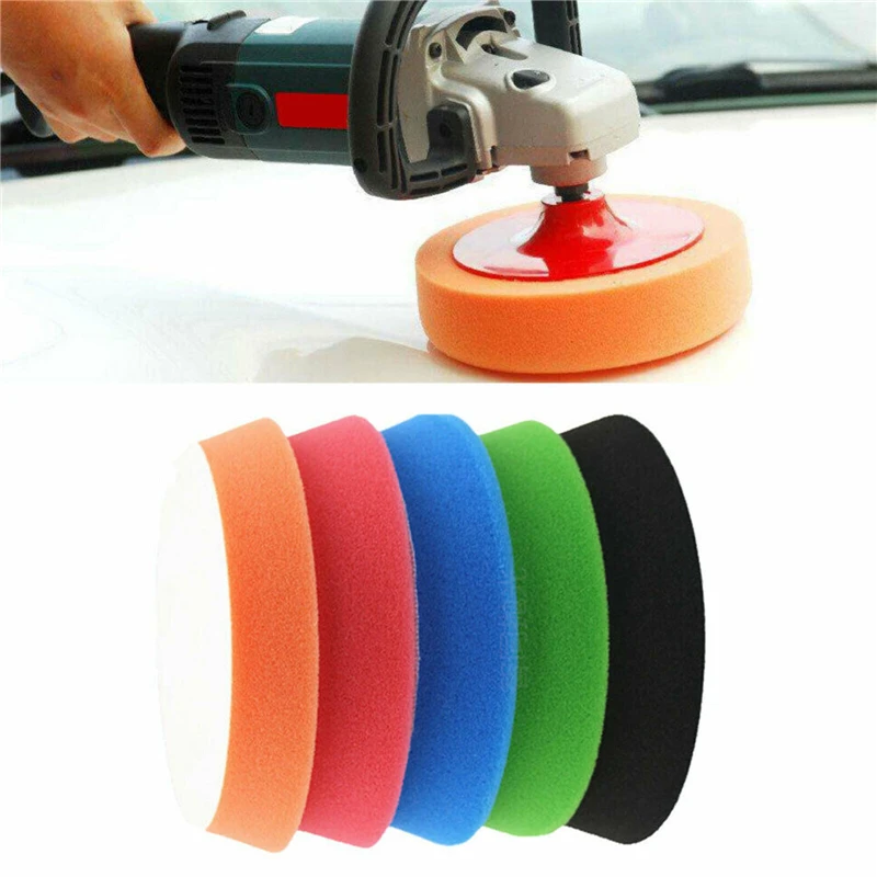 

5pcs 6inch Car Polishing Disc Car Polishing Sponge Pads Foam Pad Buffer Kit Polishing Machine Wax Pads for Removes Scratches