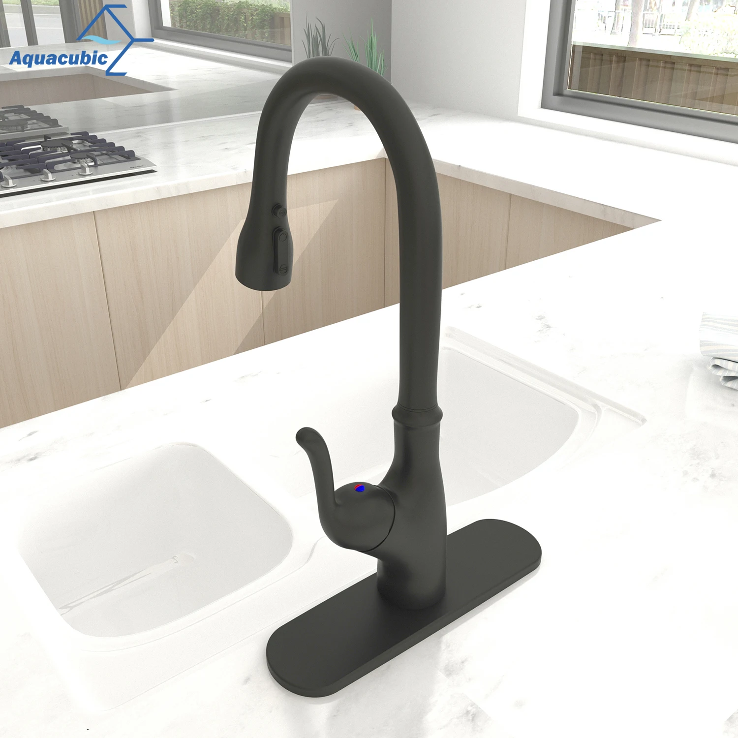 Kitchen Faucet Blacked Single Handle Pull Down Smart Sensor Kitchen Tap Single Hole Brushed Nickle Faucets Water Mixer Tap