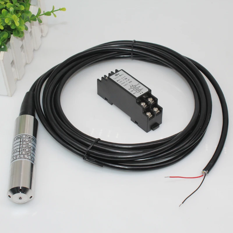 Saída Profundidade Sensor de Transmissor de Nível de Água Sensor de Nível de Água Sensor de Nível de Líquido 24v 1m 2m 3m 4m 5m 10m 010v