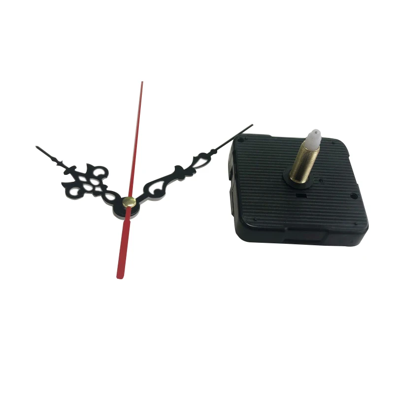 Silent Wall Clock Quartz Movement Mechanism Black Red DIY Wall Clock Quartz Clock Hour/Minute Hand Clock Movement 10 Set