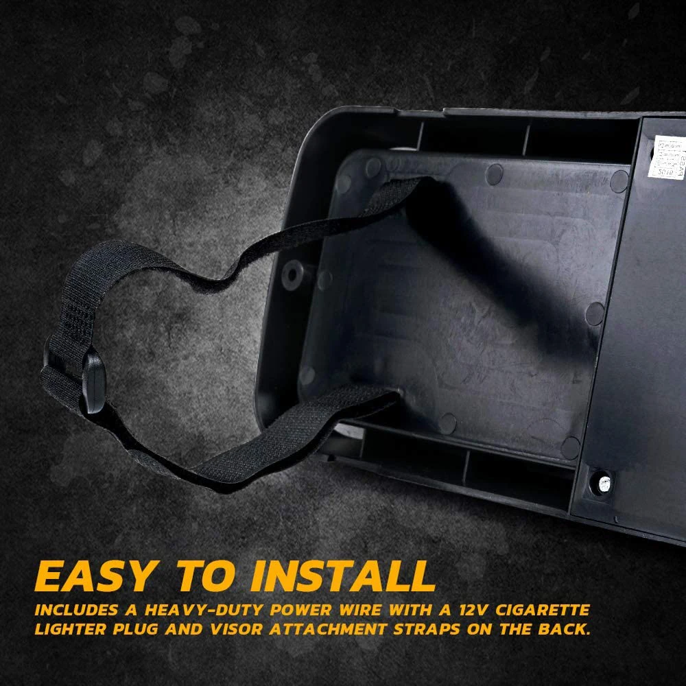 RCL Red Blue 86 LED Sun Visor Emergency Strobe Lights 12 Flash Modes Hazard Police Warning Light for Law Enforcement Vehicle