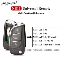 jingyuqin NB11 Universal Multi-functional KD Remote 3 Button NB Series Key for KD900 URG200 Remote Master