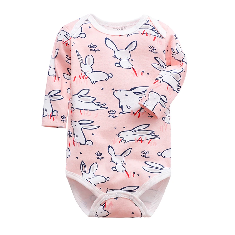 wholesale Newborn Toddler Infant Baby Girl Jumpsuit Romper Cotton Long Sleeve 0-24 Months bodysuit Outfits Cute Cartoon Clothes