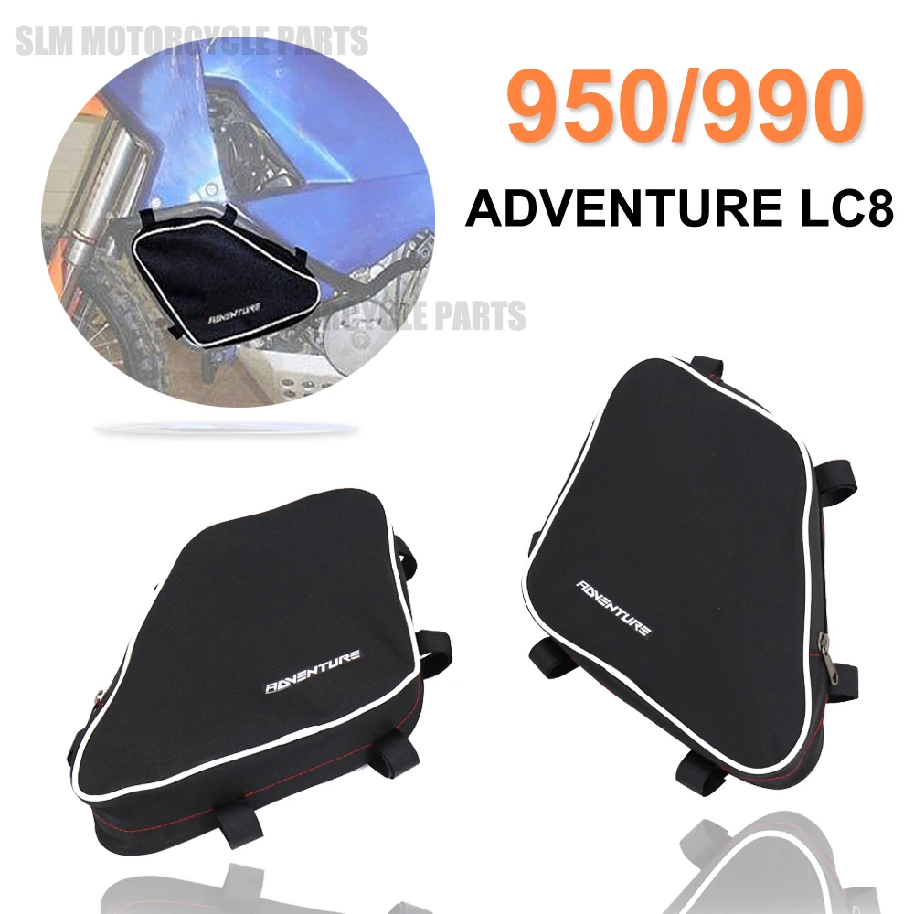 

For LC8 950/990 Adventure Crash Bars Bag NEW Motorcycle Frame Waterproof Bumper Repair Tool Placement Bags