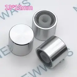 5Pcs/Lot Knob Knob Aluminum Silver Aluminum Ecru Diameter 15Mm Height 13Mm Plastic Heart And Slotted Button Cap
