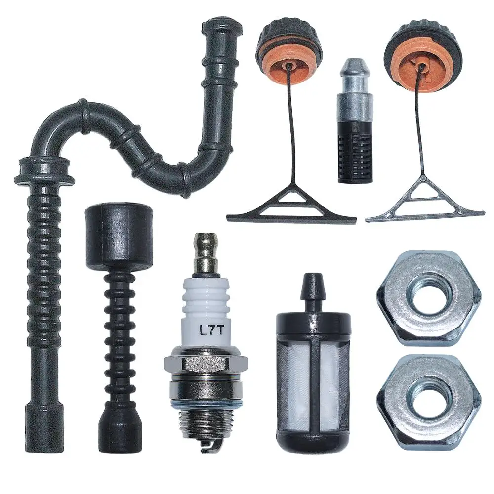 خط غطاء زيت الوقود مع فلتر الوقود شمعة إشعال مجموعة الجوز منشار كهربائي ، sti021 034 038 025 020 020 023 024 T ،