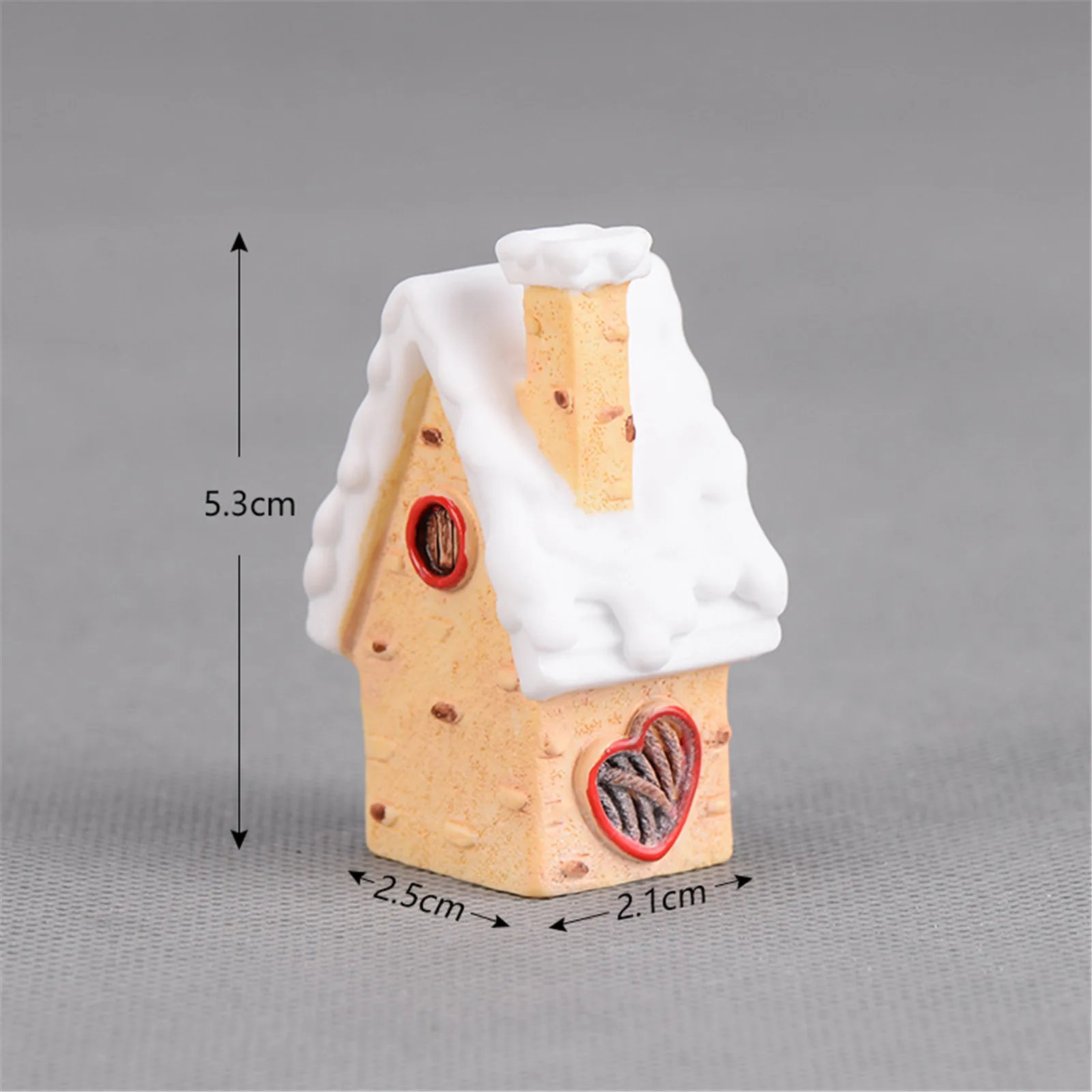 1 PC Happy New Year Micro Cute House Ornaments For Christmas Home Decoration Colorful Candy Villa Party Adorment Wholesale