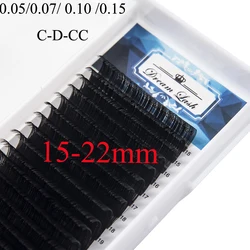 16Lines Individual Eyelash Extension 15-22mm Mix C D CC SS Faux Cils Mink Eyelashes False Eyelashes Maquiagem Cilios Postico