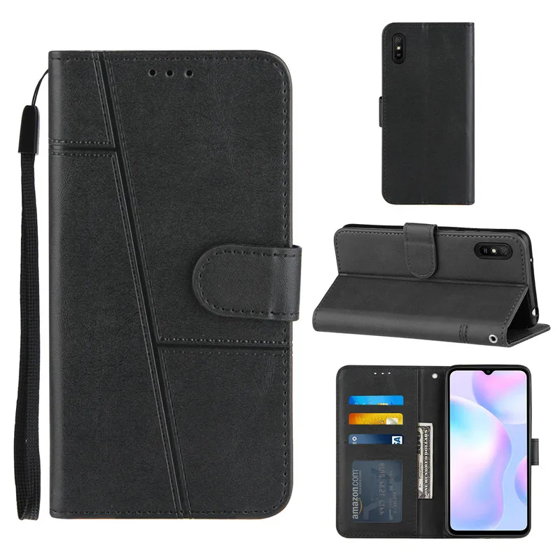 For Xiaomi Redmi 9A Flip Wallet Phone Case on sFor Xiomi Xiaomi Redmi 9A 9AT Leather Case Protect Cover Redmi9A 9 AT Cases Coque