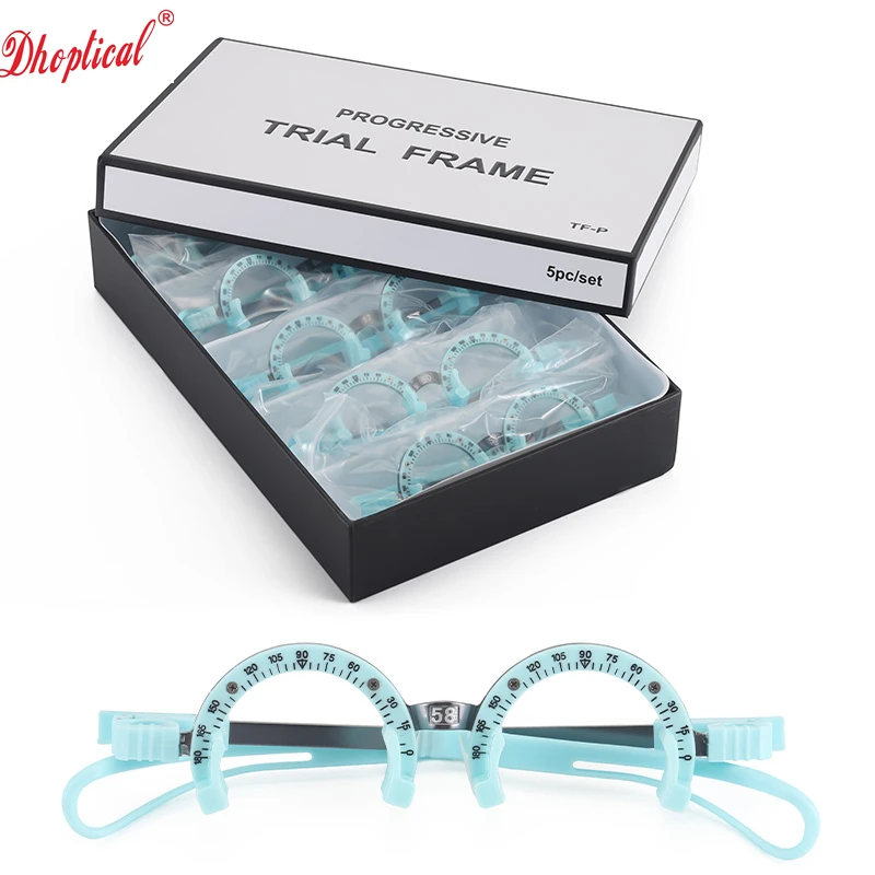 Titanium Alloy Trial Frame Half Rimless Frame Optical Use Three Lens Glasses Shop Equipment By Dhoptical