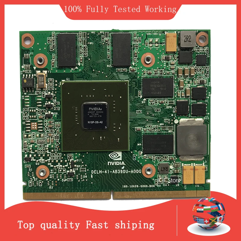 

Kai-Full Graphics Video Card Geforce GT 240M GT240M 1GB DDR3 N10P-GS-A2 for Acer Aspire 5739 5935 7738 8735 8940 Laptop