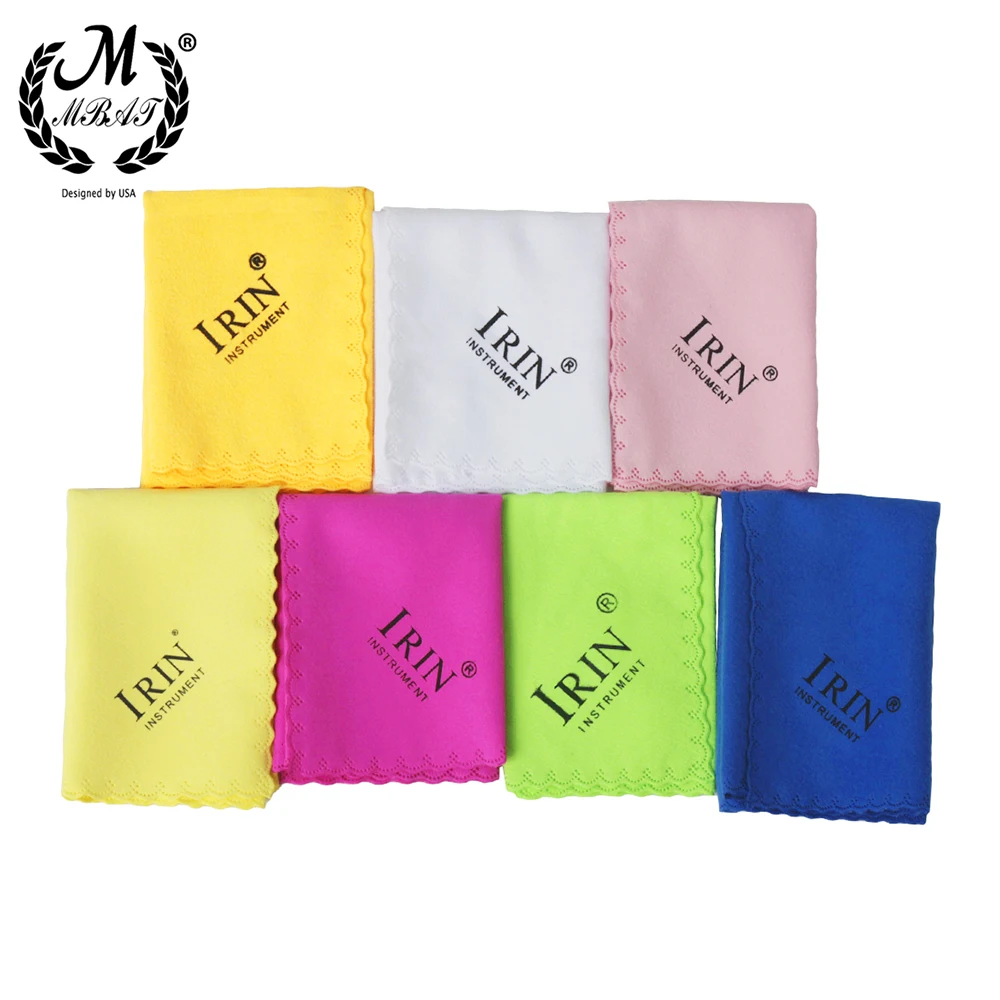 

M MBAT Microfiber Cleaning Polishing Cloth for Musical Instrument Guitar Violin Piano Clarinet Trumpet Sax Universal Cloth