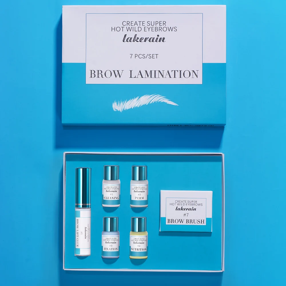 Lakerain Brow Lamination Kit Safe Brow Lift Eyebrow Lifting Protable Kit Eyebrow Professional Beauty Salon Brow Lamination Set